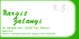 margit zalanyi business card